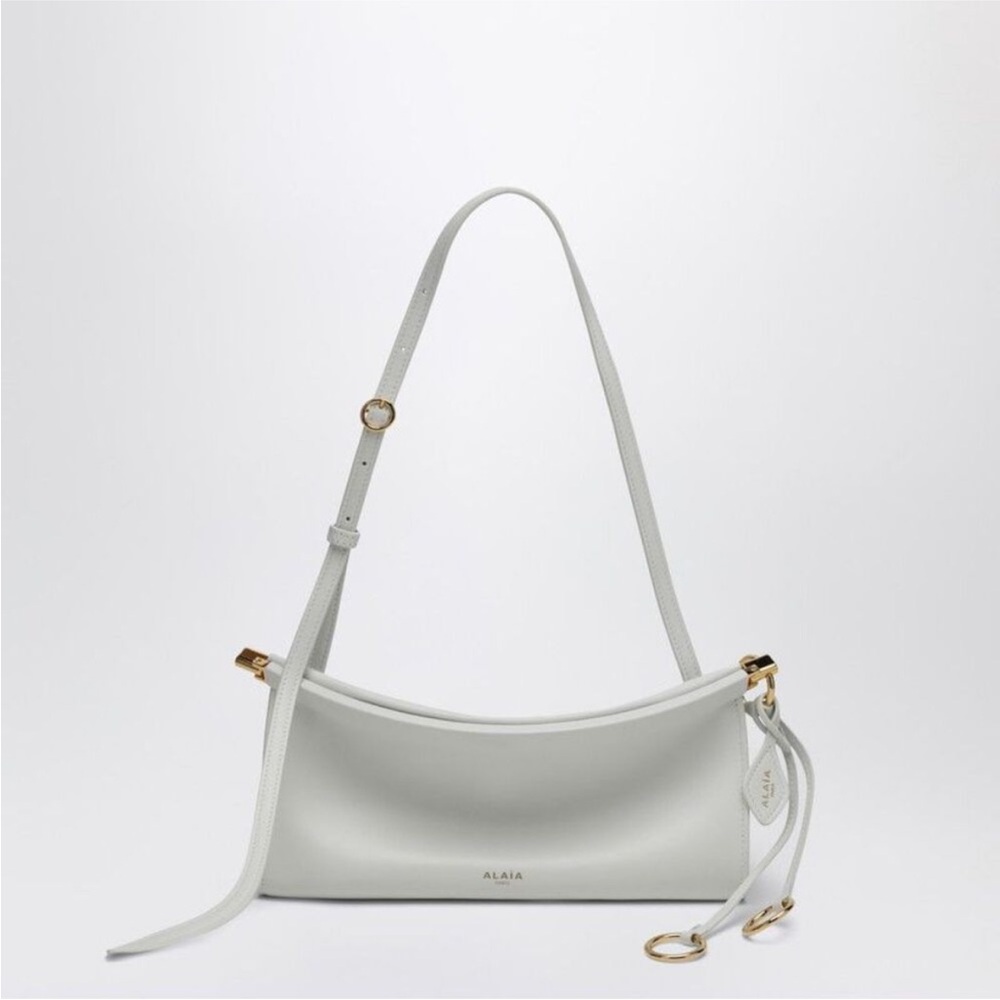 ALAIA White Leather Shoulder Bag
